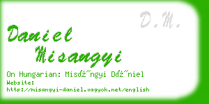 daniel misangyi business card